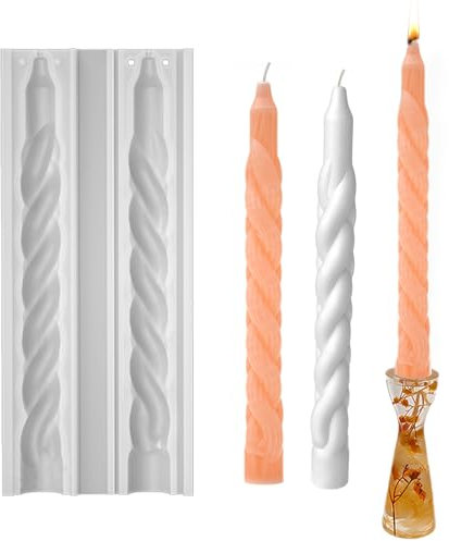 Osuter Stampi Candele 3D Stampo Silicone Candele Candele Fatte a Mano Stampo Candela per Chiesa Natale Cena San Valentino Decorazione Della Casa