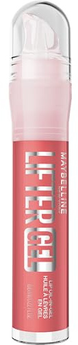 Maybelline New York Brillo de Labios Lifter Gel, Brillo Cristalino, Labios Jugosos, Suaves e Hidratados, Con Ácido Hialurónico, Fórmula de Aceite en Gel, Perfumado, Tono: 006 Strawberry Shake, 6,6 ml