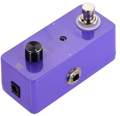 Fafeicy Mini Looper Effektpedal, Lila Bass Loop Pedal med Obegränsad Overdubs, 5 Minuters Looping Time för Musiker (Purpur)