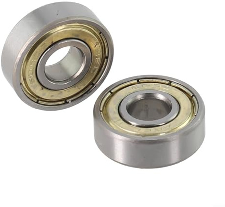 Sandyseptember Cuscinetti in acciaio inox 608ZZ ABEC-11 per skateboard con coperture antipolvere su entrambi i lati per ruote, per piastre di deriva, scooter, argento (2)