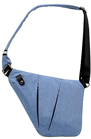 Ovecat Sling Bag Crossbody Spalla Petto Zaino antifurto a ghigliottina, per Uomo Donna