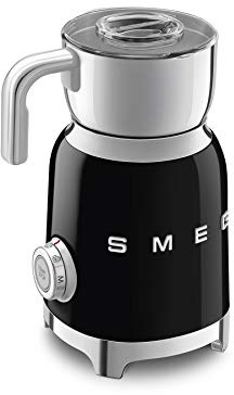 Smeg MFF01BLEU - Mousseur à lait électrique - 500W - Noir