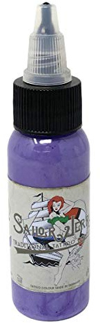 SAILOR JERRY Hellviolett - Light Violet - 30ml - vegan - Reach DE + Zertifikat - deutsche Tattoofarbe mit Zertifikat - INKgrafiX® - IG56597 - Tattoo INK Violett Lila Flieder Hellviolett Hell