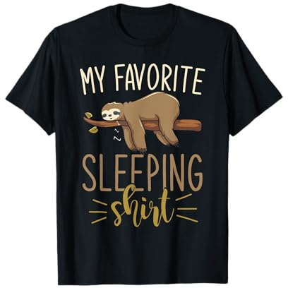 Pyjama Paresseux Animal dormeur Long Paresseux T-Shirt