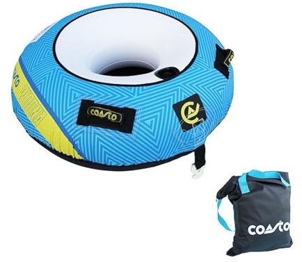 Coasto, Woona, Ciambella Da Traino, Azzuro/Nero/Giallo, 54, Unisex-Adult