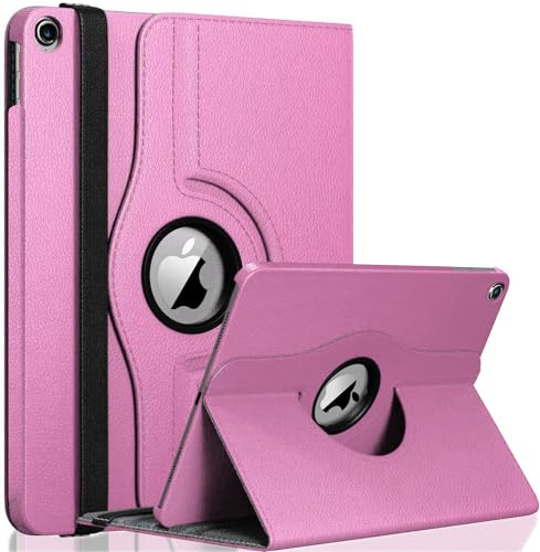 Gadget Armour Funda para iPad de 9ª generación de 10.2 pulgadas 2021, 8ª generación 2020, 7ª generación 2019, funda inteligente giratoria con encendido y apagado automático (rosa bebé)
