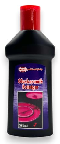 Weco Glaskeramik Reiniger 250ml | Effektive Reinigung für strahlenden Glanz | Gründliche Pflege für Kochfelder