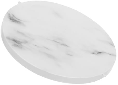 Cabilock Coperchio Per Pattumiera Step in Marmo Bianco Per Cucina Bagno Esterno Dormitorio Ricambio Per Coperchio Pattumiera