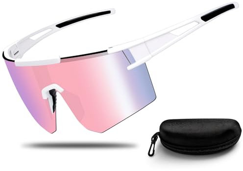 Schnelle Brille, Fahrradbrille Sonnenbrille Herren Damen, Sportbrille für Rennrad Radfahren, UV400 Schutz Laufbrille Radbrille MTB Rave Brille für Eine Vielzahl von Outdoor Aktivitäten