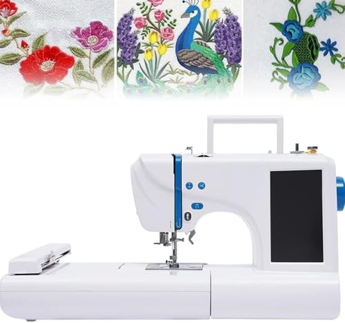 Automatisk Symaskin Elektrisk Broderimaskin 75 Inbyggda Mönster, Bärbar Automatisk Broderimaskin Med 4 X 9.2 Broderiområde Och Lcd-pekskärm