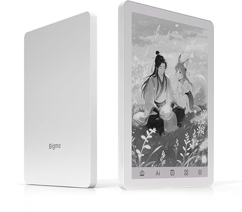 Bigme B6 Tablet E-Paper de 6 pulgadas, Mini lector de libros electrónicos, Android 14 con 4 GB + 64 GB de memoria, blanco