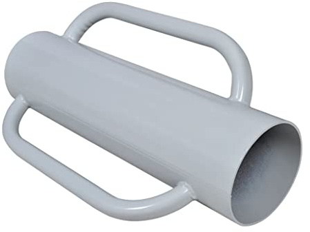 sephironlbb Bastón de acero con asas, 60 cm, longitud 13 kg, peso 16 cm, diámetro del tubo, ideal para postes de vallas, estacas de madera, metal, WPC para fijación en jardín, terraza, patio y pastos
