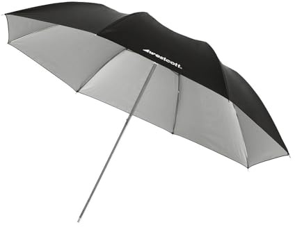 Westcott - Paraguas de iluminación para fotografía (109 cm), Color Plata