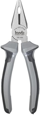 kwb Profi pinza combinata 160 mm 386220, secondo DIN ISO 5746, lavorazione robusta, taglienti temprati a induzione