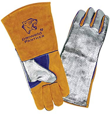 PARWELD PANTHER ALUMINISED HEAT RESISTANT WELDING GAUNTLET