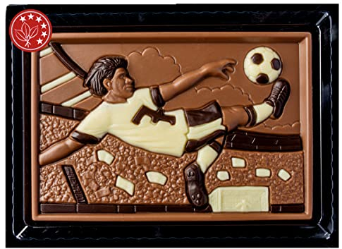 Fußball Geschenkpackung, Edelvollmilch Schokolade 85g