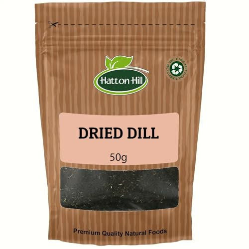 Dried Dill 50g by Hatton Hill | Tangy Flavour for Fish, Salads, Dressings, and Pickling