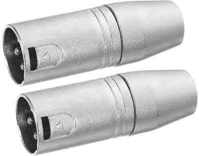 Lurrose Adaptateur Audio XLR vers Mini-Jack 3,5mm, Prise Stéréo 3 Broches, Conversion Facile, Alliage de Zinc, Lot de 2 pour Microphone