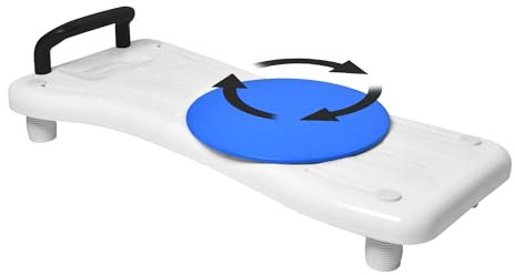 VANCHEMO Asiento de bañera, tabla de bañera, ayuda para entrar en la bañera, asiento de plástico ajustable, tabla de ducha para adultos, tabla de ducha para personas mayores, bañera con jabonera