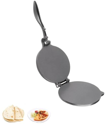 Presse À Tortilla En Alliage D'aluminium Ou En Fonte, Machine À Tortilla Manuelle Presse À Tacos Casa Tortillas Et Machine À Crêpe Presses À Tortillas À La Farine Pour Les Tartes Les Rotis(16 Cm Noir)