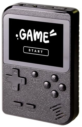 Kid Handheld Mini Games Console with 400 Classic Games, 2.8” Screen, 1020mAh Battery, Portable Video Game Console, Mini Handheld Game for Boy Girl, Christmas Birthday Gift for Children (Black)