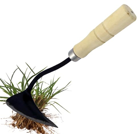 yztju Pioche de jardin - Outil de jardinage vertical - Désherbeur d'extérieur - Pour jardin, parterre de serre, pelouse, terrasse, travail du sol - Pour homme et femme