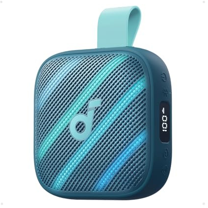 soundcore Boom Go 3i av Anker, Portabel Högtalare, 15W, IP68, 24T Speltid | BassUp 2.0, nödladdning, Bluetooth 6.0, vattentät, för vandring/cykling/camping