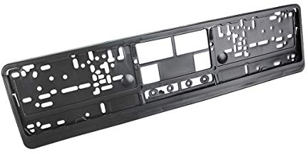 LAS EUFAB 17026 Kennzeichenhalter, universal, schwarz