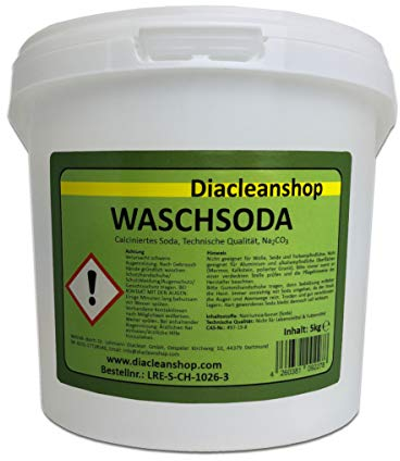 Waschsoda - 5kg Pulver - calciniertes Soda, reine Soda, Natriumcarbonat
