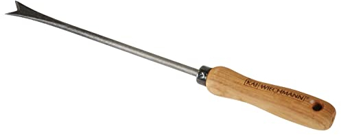 Kai Wiechmann Teak Unkrautstecher Unkrautentferner Handjäter geschmiedet Teakholz Griff Premium