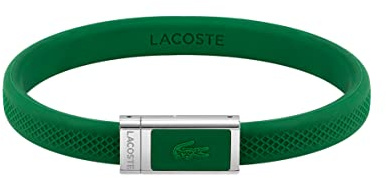 Lacoste Bracelet en Silicone pour Homme Collection LACOSTE.12.12 Embelli avec Motif Petit Piqué - 2040116