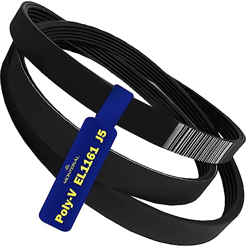 Courroie Machine a Laver Poly-V EL1161 J5 Courroie de Transmission pour Lave Linge avec Garantie de 10 Ans - MONTERAL