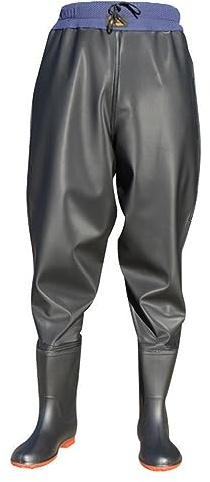 Hip Waders Black Waterproof Water Pants with Boots, Men and Women Breeding/Outdoor Fishing/Cleaning River Wading Boots (Color : Blue, Size : 8)