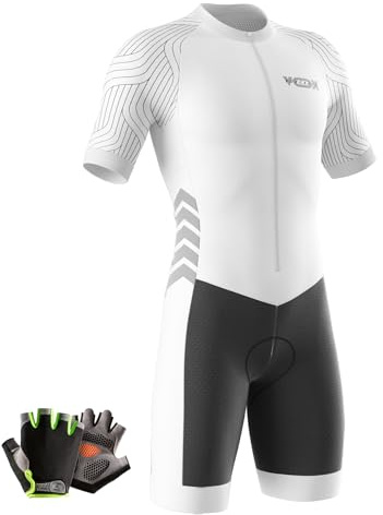 Traje de Triatlón de Manga Corta para Hombre, Traje de Ciclismo Hombres de Traje Tri,Traje de Ciclismo de Secado rápido MTB Mono Racing,Ciclismo, Carrera, natación. (Typ-11,M)