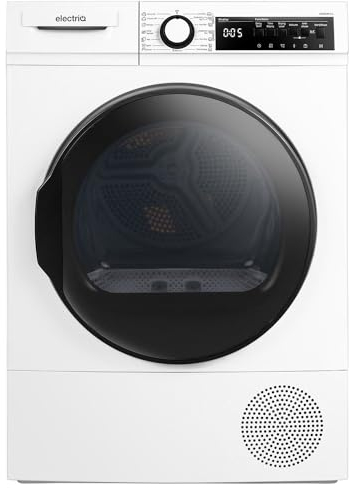 electriQ 12kg Heat Pump Tumble Dryer - White
