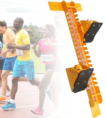 KUOYTT Startblöcke für Leichtathletik, winkelverstellbare Pedale aus Aluminiumlegierung, robust und langlebig, geeignet für das Laufwettkampftraining