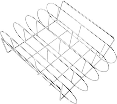 Kisangel Support De Barbecue En Acier Inoxydable Accessoire De Barbecue Grille À Côtes Facile À Utiliser Et À Nettoyer