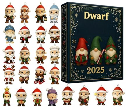 de cuenta regresiva para festividades, calendario de gnomos de Navidad 3D de 30 días para niños y adultos, divertida decoración de fiesta de invierno para el hogar, dormitorio, oficina