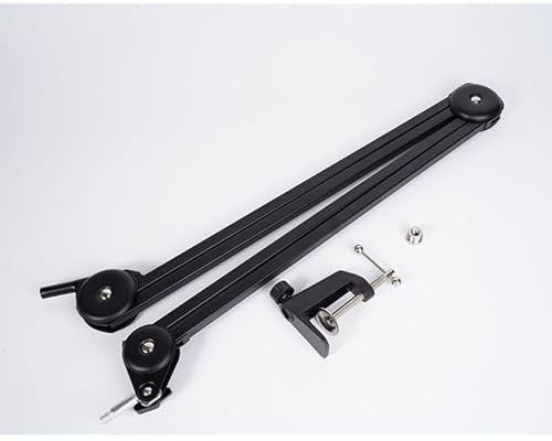 Generic Flexibel Mikrofonarm Kraftig Konsolfäste Bärbar Mikrofonarm för Spelrum (Lång 52cm)