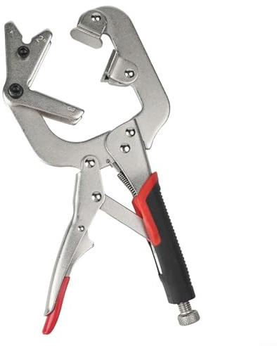 Gettimore Morsetti per saldatura rotativi, pinza regolabile per tubi di saldatura, morsetti in metallo resistente da 25,4 cm con manico antiscivolo per saldatura in acciaio al cromo vanadio