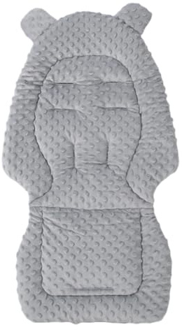 Universal Double-Sided Stroller Cushion Seat Liner | Reversible Cotton Mat | Breathable Cotton Pram Insert Pad | Comfortable Breathable Washable All Season Pad for Pushchair Pram Car Seat High Chair
