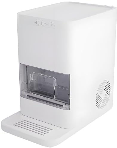 Isbitsmaskin Liten Bärbar, Isbitsmaskin 180W, Inbyggd 1,2L Vattentank White
