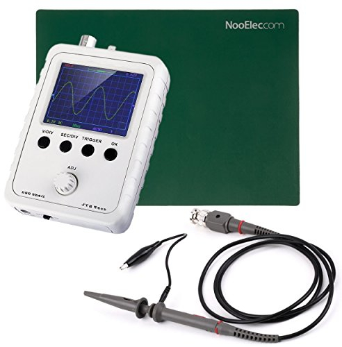 JYETech 'DSO Shell' Osciloscopio DIY Kit w/Enclosure, sonda de 100MHz, sonda de Clip y ESD-Safe Mat Silicona