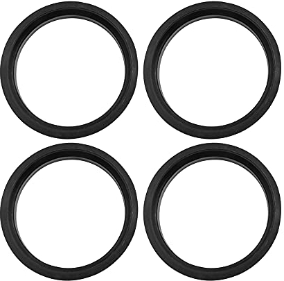 sourcing map 4 Stück Auto Zentrierringe Felgennaben Mittelring Schwarze Kunststoff 67,1 mm bis 57,1 mm