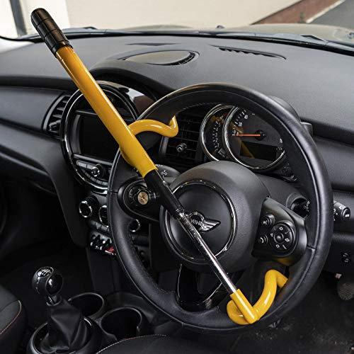 UKB4C Car Double Claw Anti Theft Strong High Security Steering Wheel Lock for BMW Mini Cooper Countryman Clubman Paceman Hatch
