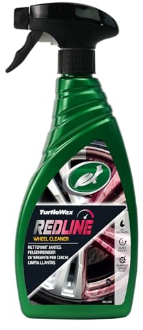 Turtle Wax 53328 Redline Wheel Cleaner, 750ml - Non-Acidic, Safe for All Alloys, Decals and Wheel Nuts - Thick Gel for Max Cling, Instant Contact Cleaning, Only Water Pressure Required