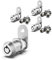 inBovoga 3 Pack Cabinet Locks with Key, 1-1/8 Cam Lock Keyed Alike, RV Locks for Storage Door RV Compartment Storage Locks, Zinc Alloy