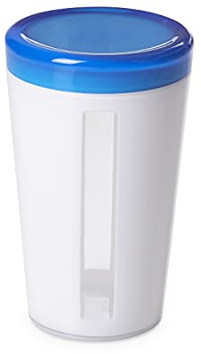 Omada Design Barattolo Cucina, Contenitore per Alimenti da 1,2lt, Porta Sale, Pasta, Made in Italy, Lavabile in Lavastoviglie, Linea Oblò, Turchese