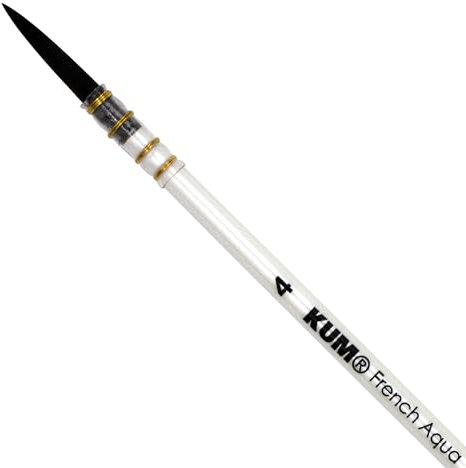 KUM AZ5144019 - Pinsel French Aqua #4, mit Synthetikfaser, 1 Aquarellpinsel