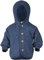 Engel Baby Jacke mit Kapuze Wollfleece (Blau Melange, 98-104)